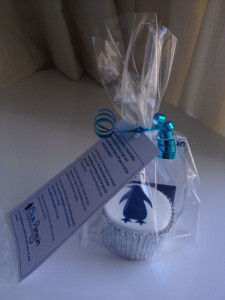 Everyone in the audience received a Blue Penguin Communications cupcake