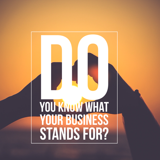 Do You Know What Your Business Stands For The Leading Story